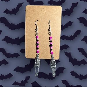 Handmade Pink & Black Skelliez